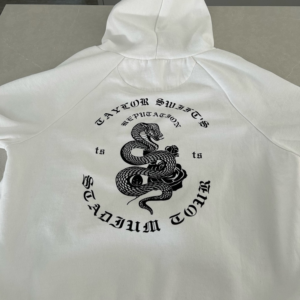 Taylor Swift official Reputation White Hoodie - Picture 2 of 6